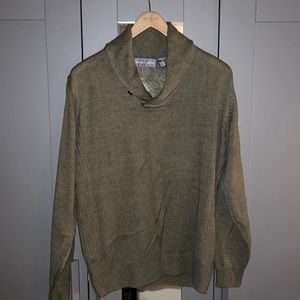 Mens Oscar De La Renta Shawl Collar Sweater. Size Medium